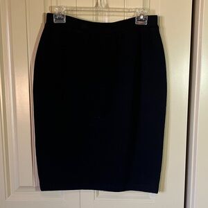 St. John Collection Classic Black Pencil Skirt